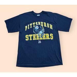 Vintage Pittsburgh Steelers 1990s T Shirt Men’s 2XL Riddell Black Vtg 90s